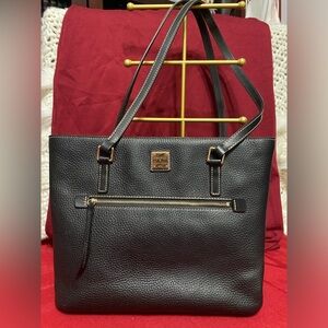 Dooney & Bourke Pebble Large Shopper Tote Bag - Black